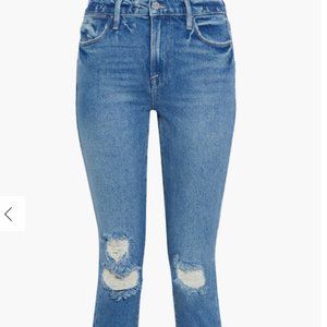 FRAME - Le High Skinny Distressed Jeans size 25
